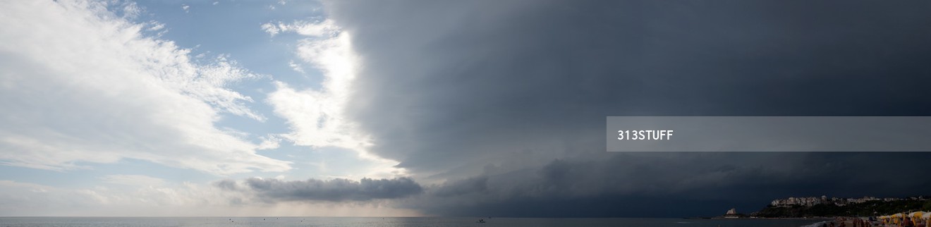 Stormy skies
