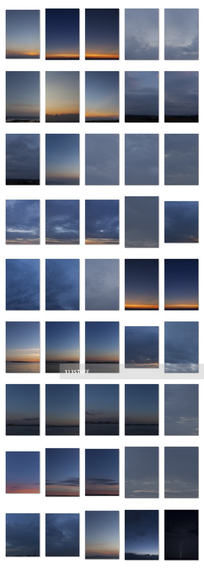 140 photos of blue hour skies