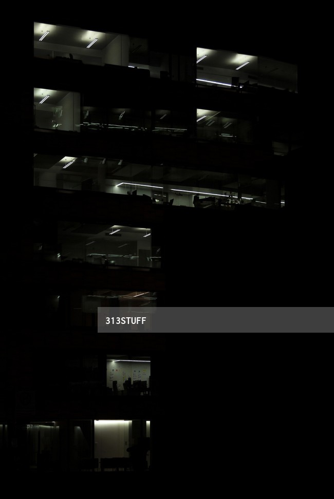 Office Night facade